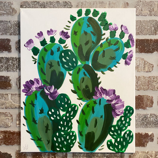 Abstract Prickly Canvas Class - Friday, June 21st - 6:30-8:30PM