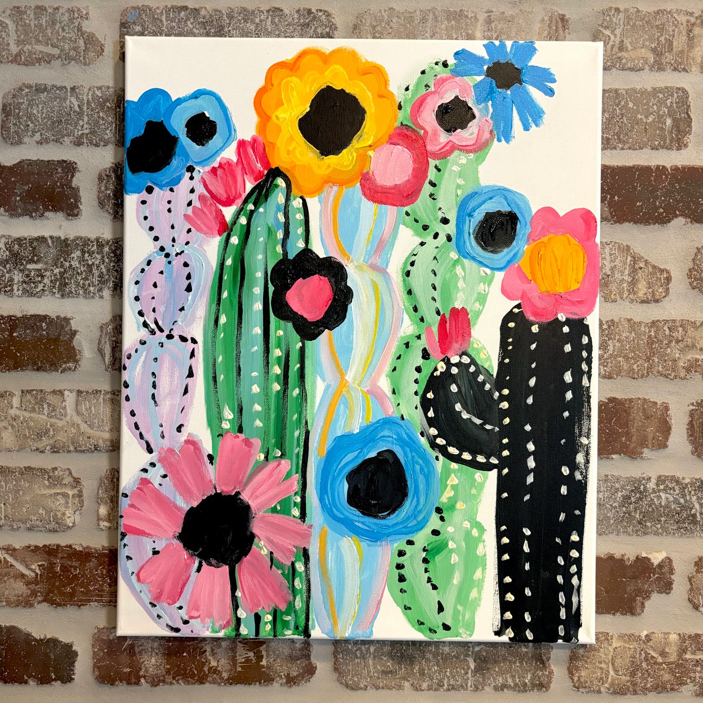 Trendy Cactus Canvas Class - Friday, January 16th - 6:30-8:30PM