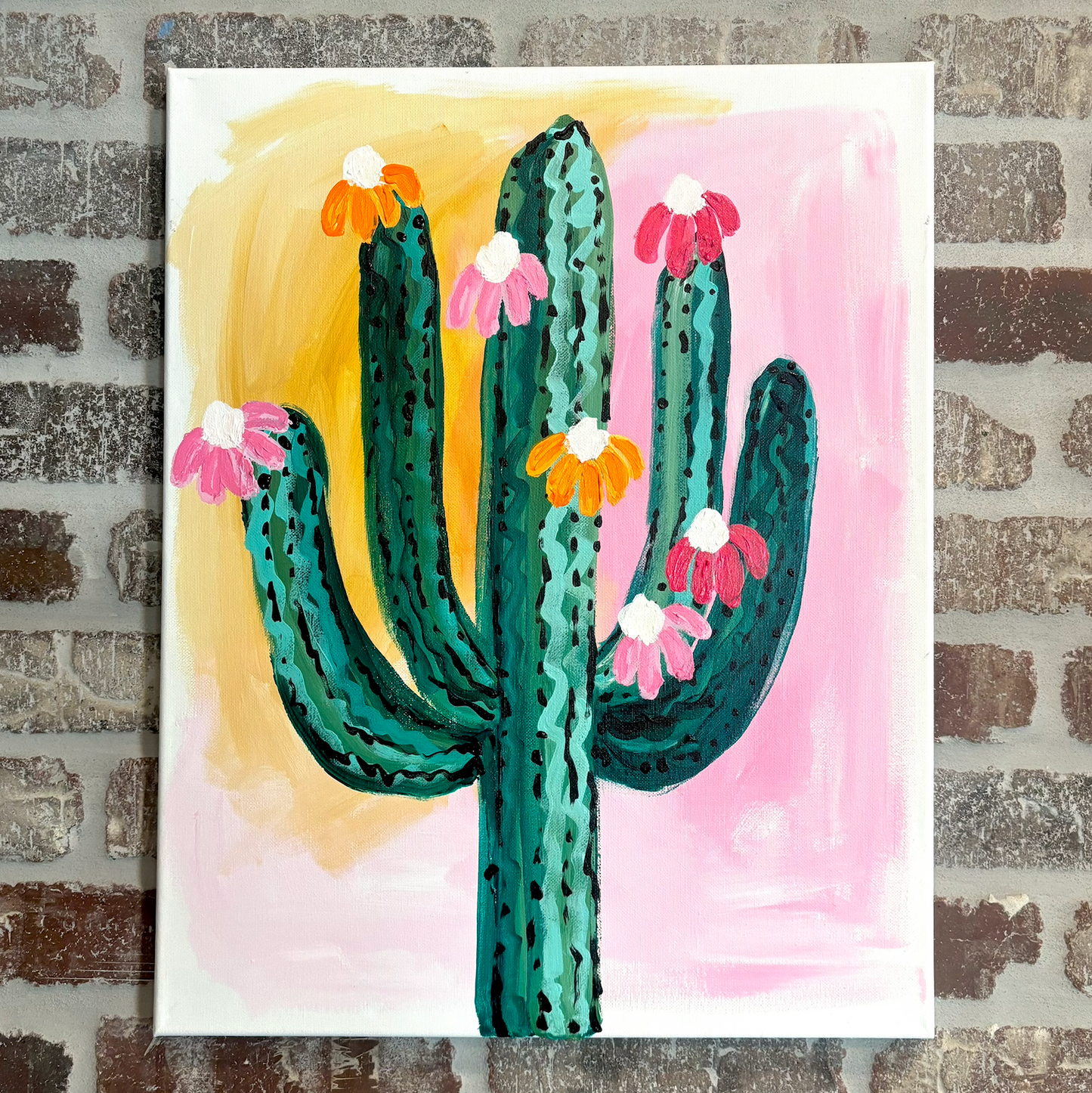 Spring Saguaro Canvas Class - Friday, March 6th - 6:30-8:30PM