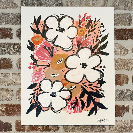 Abstract Florals Canvas Class - Friday, August 29th - 6:30-8:30PM