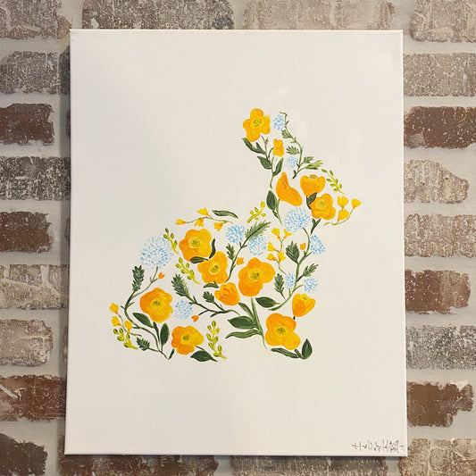 Spring Bunny Canvas Class - Saturday, March 21st - 7-9PM