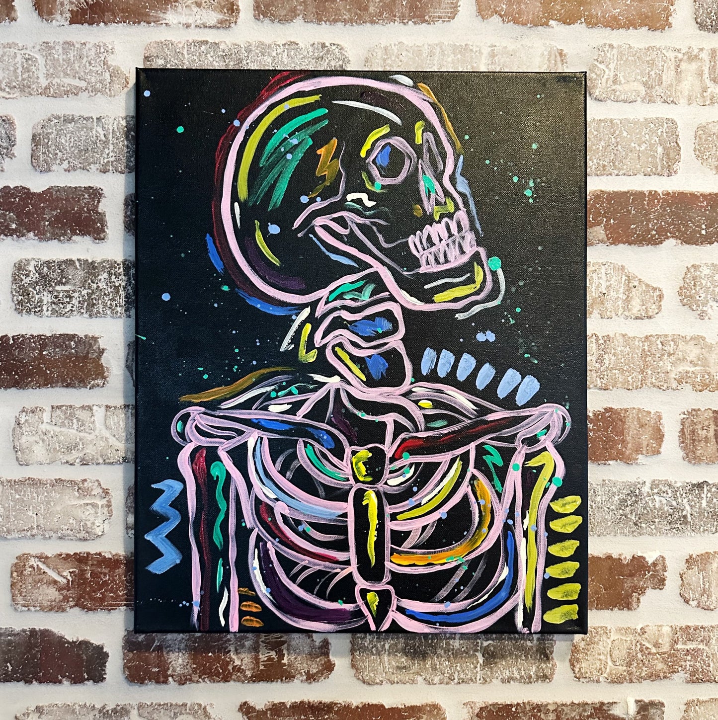 Electric Skeleton Canvas Class - Friday, October 3rd - 6:30-8:30PM