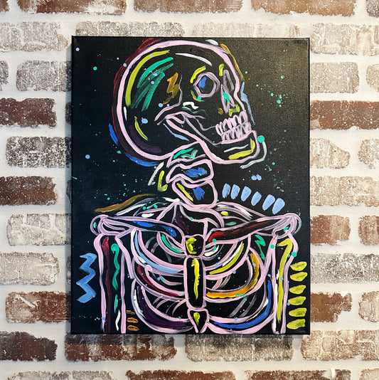 Electric Skeleton Canvas Class - Friday, October 3rd - 6:30-8:30PM