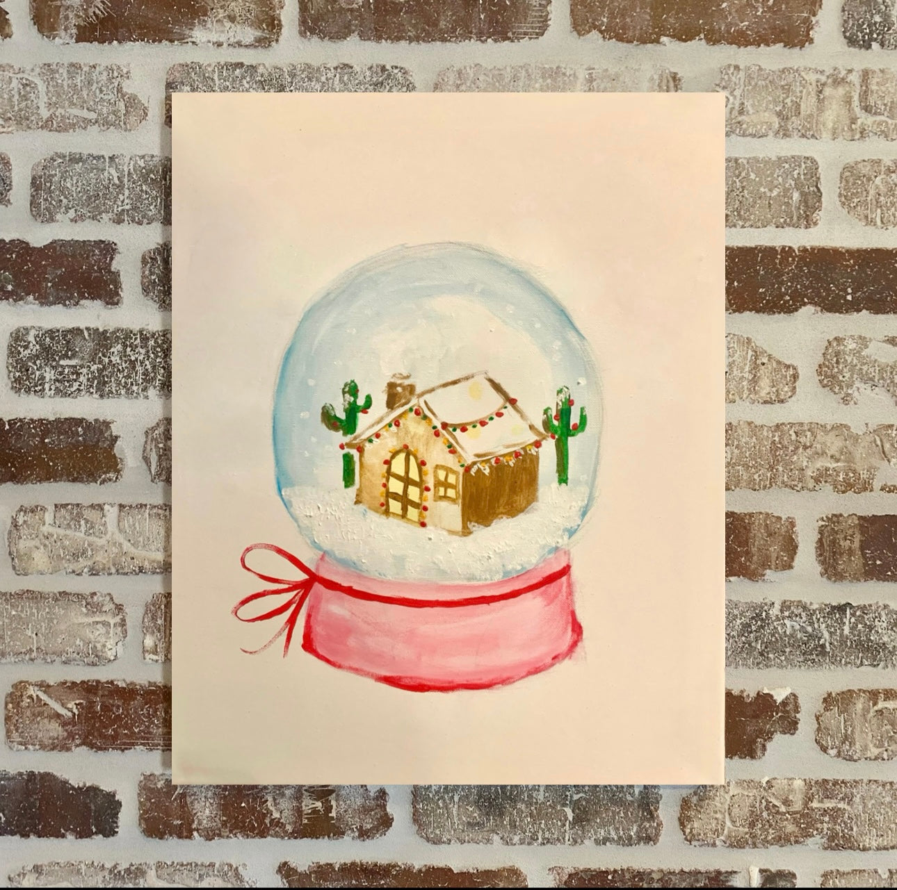 Desert Snowglobe Canvas Class -Sunday, December 15th - 11AM-1PM