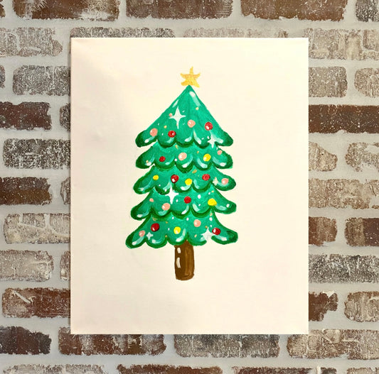 Vintage Tree Canvas Class -Saturday, December 14th - 2:30-4:30PM