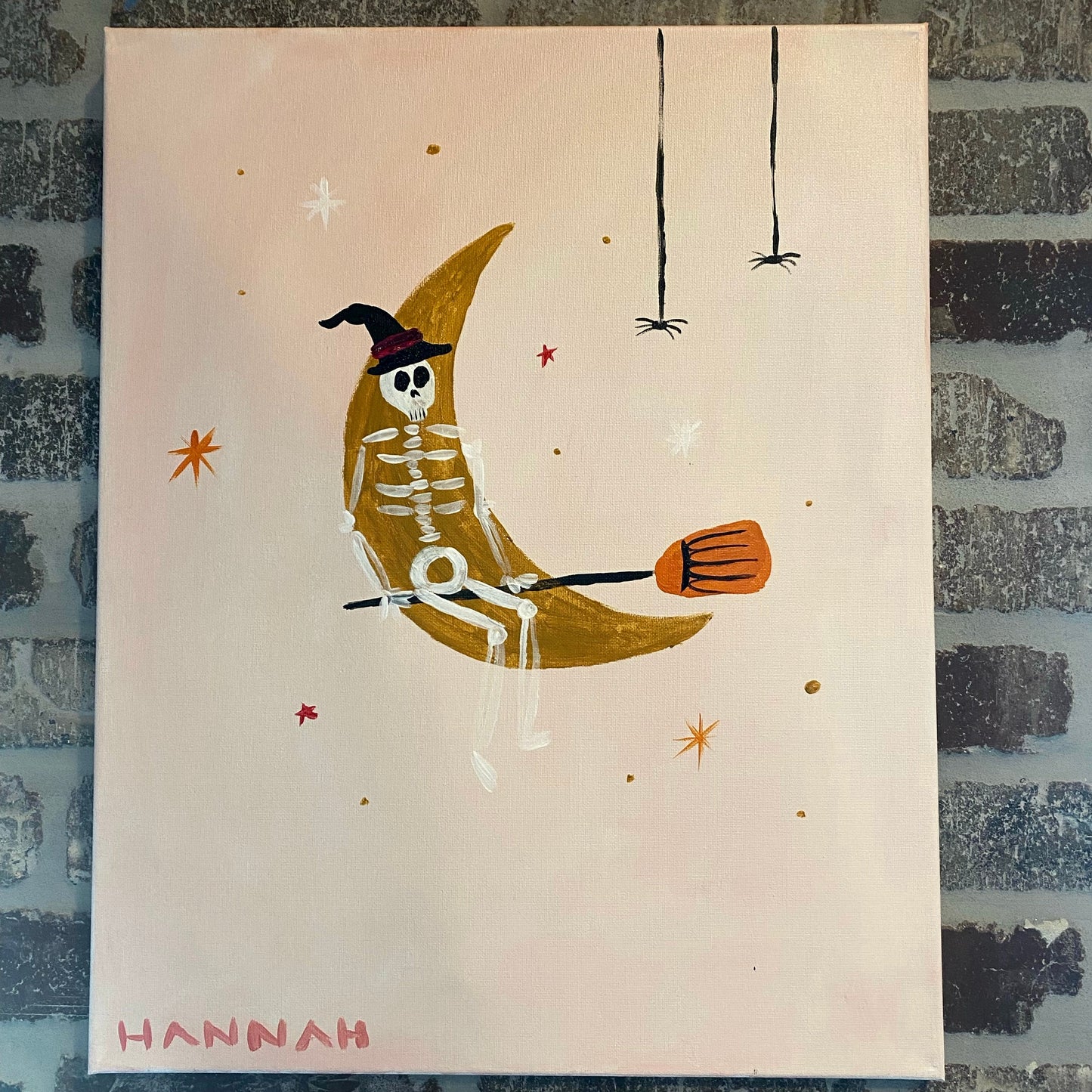 Flying Skeleton Canvas Class - Friday, October 10th - 6:30-8:30PM