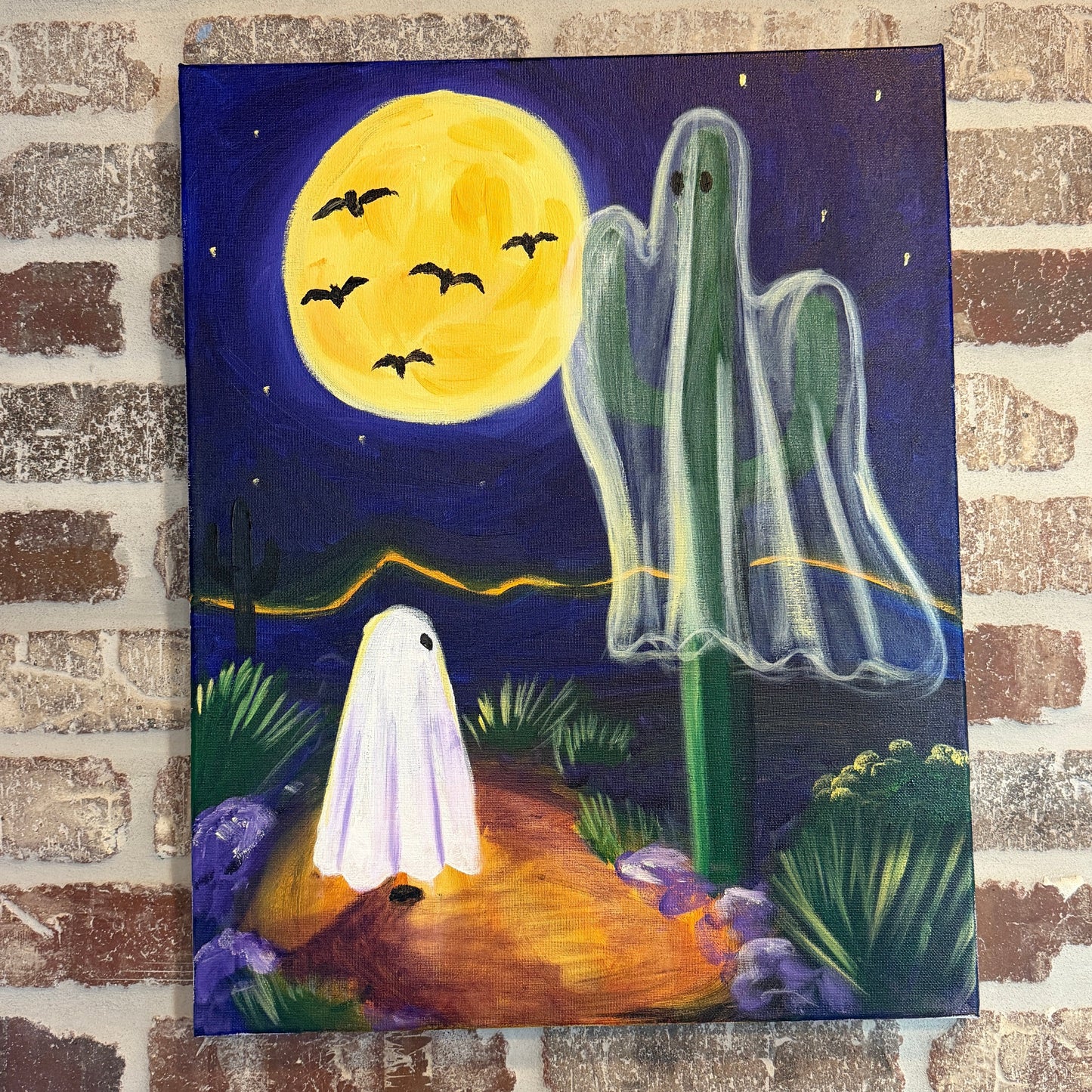 Saguaro Ghost Canvas Class - Saturday, October 17th 2:30-4:30 PM