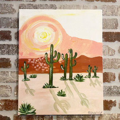 AZ Desert Canvas Class - Friday, January 9th - 6:30-8:30PM