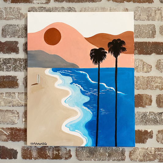 Beach Day Canvas Class - Saturday, June 14th @ 2:30-4:30PM