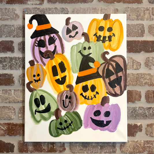Jack O Lanterns Canvas Class - Saturday, October 18th - 3:30-5:30PM