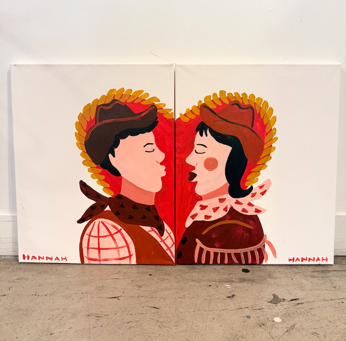 Valentine's Day Couples Paint Class - Saturday, February 14th - 2:30-4:30PM